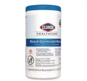 10044600305773 Clorox Healthcare Bleach Germicidal Disinfecting Wipes 6 Inch X 5in Unscented For Surface 150 Count