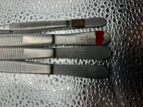 30-4153 Codman Surgical Tweezer Forceps Stainless Lot Of 4 #2 30-4153 Codman Surgical Tweezer Forceps Stainless Lot Of 4 #2