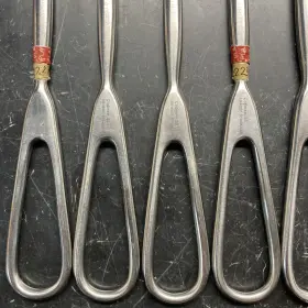 50-4227 Codman Lot Of 6 Volkman Retractor 8-3/4in 4 Prong Blunt #2