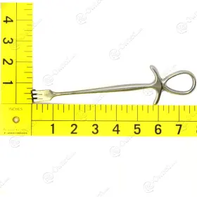 50-8077 Codman Murphy Retractor 7-3/4in 3 Prong Blunt #2
