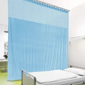 Cl-cubicle-t1bl158ng Cololeaf Extra Wide 15ft X 8ft Tall Nickle Grommet Medical Ceiling Lab