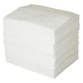 436m85 Condor Universal Sorbent Pads 15x19 Polypropylene 26 Gal Spill Absorbent 100 Pack White