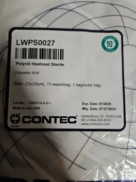 Lwps0027 Contec Lpws0027 Polynit Heatseal Sterile Polyester Knit #3
