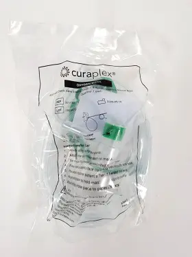 301-182 Curaplex 4 Pack Oxygen Mask Adult With Check Valve- Elastic Strap-7ft Tube #2