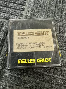 12lmz003 Cvi Melles Griot Laser Grade Plano-concave Lens 8mm Dia X -18mmfl New