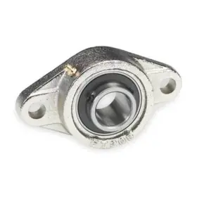 3fde3 Dayton Flange Bearing 2-bolt Ball 1-3/16 Inch Bore