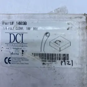 1403b Dci Supply Tubing 1/4 Inch Poly Clear Box Of 25ft