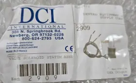 2909 Dci Statim Solenoid Valve 2000 And 5000 Part#