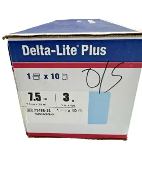 73458-36 Delta-lite Plus Bsn Fiberglass Cast Tape 3in X 4yds - Blue 10 Rolls