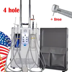 Denshine 190891287755 Mobile 550w Dental Delivery Unit Cart Case Treatment Syringe Curing Light
