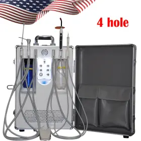 Denshine 190891615800 Pro Dental Delivery Unit Cart Treament Case Air Compressor Scaler Curing Fda
