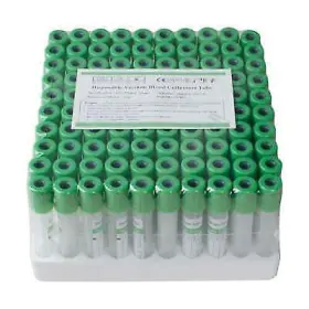 370025 Denshine Carejoy 100pcs 3ml Vacuum Blood Collection Tubes Heparin Sodium 12x75mm Lab Usa