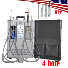 370035 Denshine Dental Portable Delivery Unit Curing Light Ultrasonic Scaler And Handpiece 4hole #2