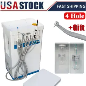 370295 Denshine Dental Delivery Unit Cart Air Compressor High Suction Curing Ultrasonic