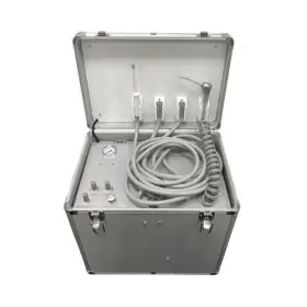 370464 Denshine Dental Mobile Case Delivery Unit Air Compressor Suction 3 Way-springe 4hole Gift #2