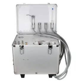 370511 Denshine Portable Dental Unit Kit 4 Hole Syringe Rolling Case Complete Set For Clinics #3