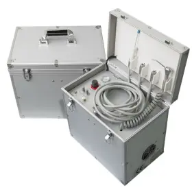 Denshine 431257543750 Portable Dental Delivery Unit Treatment Syringe Suction Turbine Air Compressor