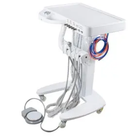 G30a Denshine 4 Hole Dental Table Mobile Delivery Cart Turbine Unit W Syringehandpiece Us #3