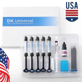 Sz1400800101c Dentex Dental Light Cure Composite Kit A1 A2 A3 A3.5 B1 Restoration Adhesive Gel