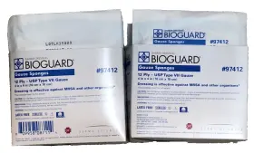 97412 Derma Sciences Bioguard 12 Ply Gauze Sponges 4 Inch X Box Of 36. No.97412