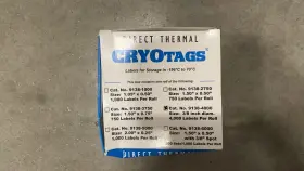 91384000 Direct Thermal Cryo-tags 0.5-2.0 Ml Tubes 3/8 In 4000 Labels