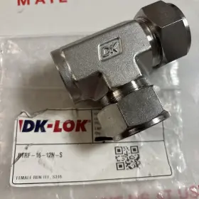 Dtrf-16-12n-s Dk-lok Female Run Tee S316 1 Inch Tube O.d. X 3/4 Npt