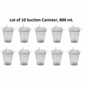 610-48bp Drive Medical Suction Canister 800 Ml Float Auto Shut-off Lid With Universal Port And Size