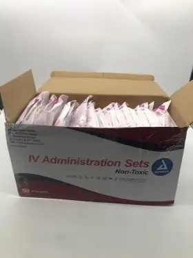7041 Dynarex Box Of 50 Iv Administration Sets 10 Drops/ml 89 Inch #2