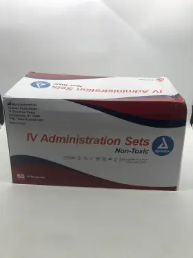 7041 Dynarex Box Of 50 Iv Administration Sets 10 Drops/ml 89 Inch