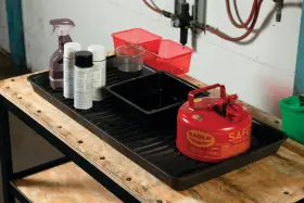 1677b Eagle 048441003709 Containment Utility Tray 36 Length X 18 Width 2 Height Black #2