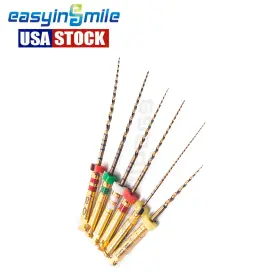 X3-pro Easyinsmile 6pcs/pack Dental Endo Files Gold Engine G3 Niti File 31mm
