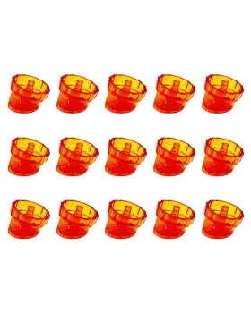 74275-15 Edge Systems Hydrafacial Hydropeel Orange Sloped Aggression Tips 15pk #2