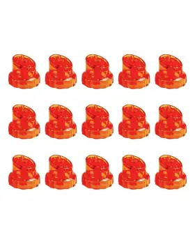 74275-15 Edge Systems Hydrafacial Hydropeel Orange Sloped Aggression Tips 15pk