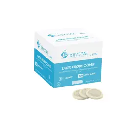 102.0027 Edm Krystal Endocavity Latex Ultrasound Probe Cover - 1.5 X 7.9 In 100/box Bulk
