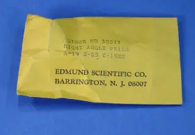 30577 Edmund Scientific 19mmx19mm X 25mm Rt. Angle Prism Un-coated Rap Glass Optics