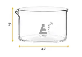 Eisco 849230013073 Crystallizing Dish 300ml - Flat Bottom With Spout Borosilicate 3.3 #3