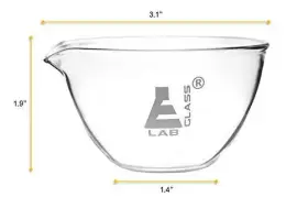 Eisco 849230013127 Evaporating Basin 100ml - Flat Bottom With Spout Borosilicate 3.3 Glass #3