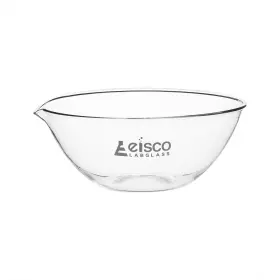 Eisco 849230013141 Evaporating Basin 1000ml - Flat Bottom With Spout Borosilicate 3.3 Glass