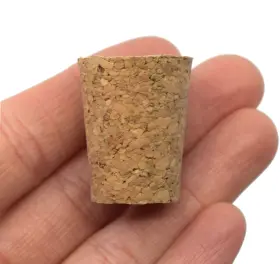 Eisco 849230018276 10pk Cork Stoppers Size #9-18mm Bottom 24mm Top 29mm Length - Tapered Shap #3