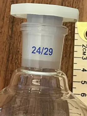 Ch0476cgr Eisco Squibb Separating Funnel 500ml - 24/29 Plastic Stopper Glass Key Stopcock #3