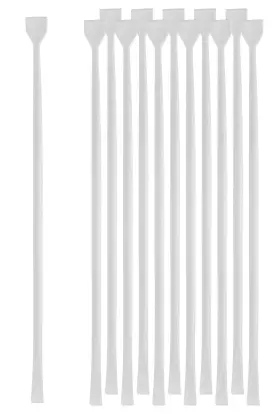 Ch0757d Eisco 12pk Lab Stirring Rods - Spatula Ends Policeman Stir Cocktail Stirre