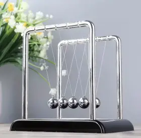 Ph0349ecb Eisco Advanced Newtons Cradle 4.3 G Ni Plated Steel Balls