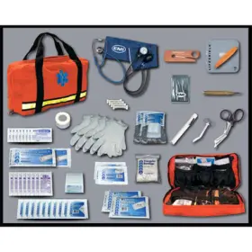 Emi-845 Emi 084056259388 Flat-pac First Aid Kit Survival - Ems Vintage Medical Response Bag