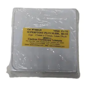 Ems 71869-20 Electron Microscopy Sciences Superfrost Plus Slide Blue 144/pk