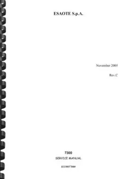 8310057000 Esaote Mylab 25 7300 Ultra Sound System Repair Service Manual