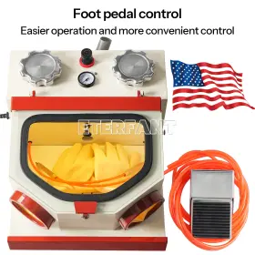 Ps103020105 Eterfant Twinpen Sandblaster With Dust Collection Box And Led Strip Light 2 Aluminum Tank
