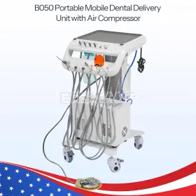 Zj103020113 Eterfant Dental Mobile Delivery Unit System 4hole With Air Compressor/suction