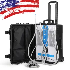 Zl103020003 Eterfant Portable Dental Unit Air Compressor Turbine Curing Light Ultrasonic Scales 4hole #3