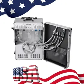 Zl117010012c Eterfant Dental Cart Delivery Unit Air Compressor Curing Light Scaler /4h Handpiece Kit