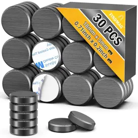 000005 Findmag 30pcs Magnets For Crafts Small Circle Magnet With 0.71x0.2 Black
